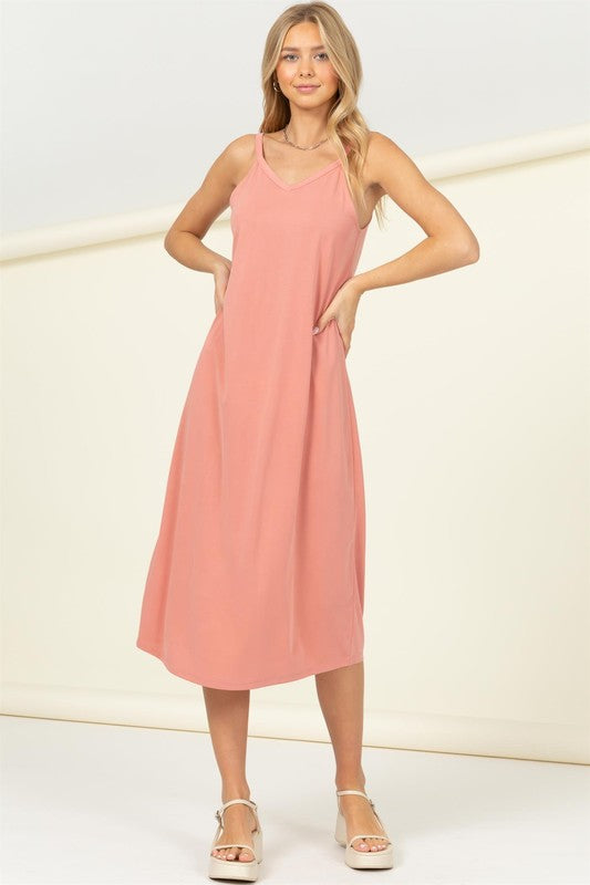 MAKE IT RIGHT SLEEVELESS MAXI DRESS