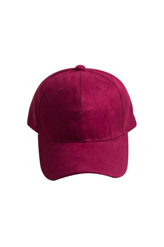 BASIC SUEDE BALL CAP