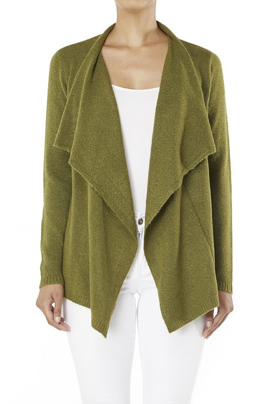 Draped Stylish Cape Sweater Cardigan