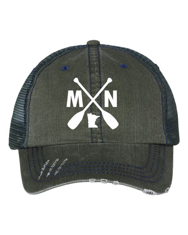 MN with Paddles Embroidered Trucker