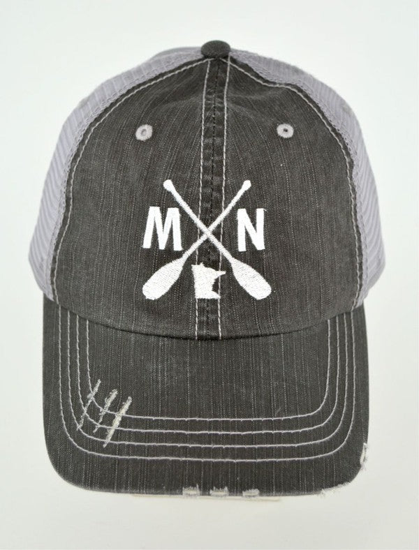 MN with Paddles Embroidered Trucker