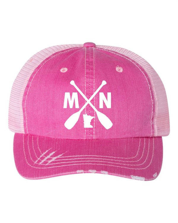 MN with Paddles Embroidered Trucker