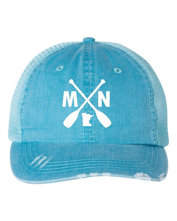 MN with Paddles Embroidered Trucker