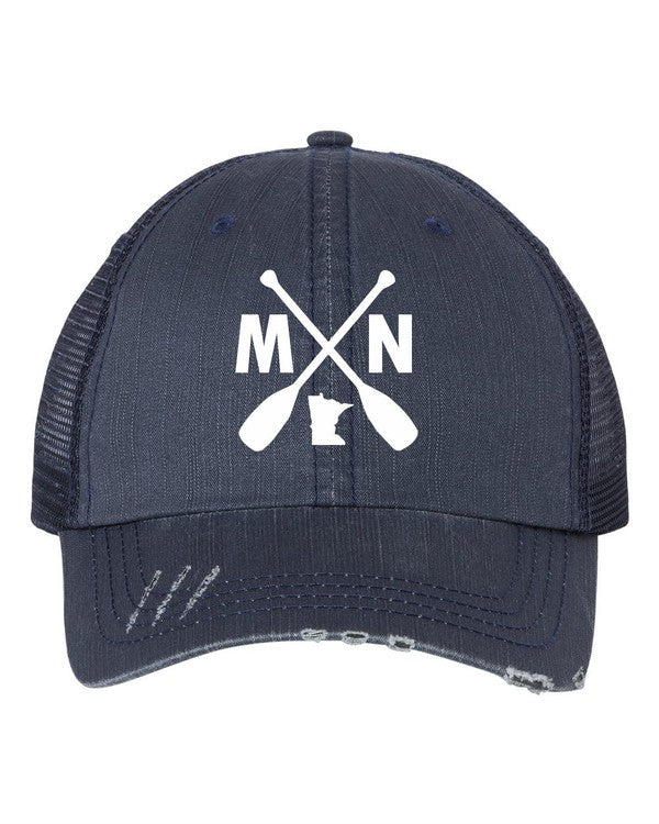 MN with Paddles Embroidered Trucker