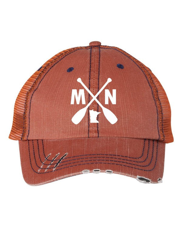 MN with Paddles Embroidered Trucker