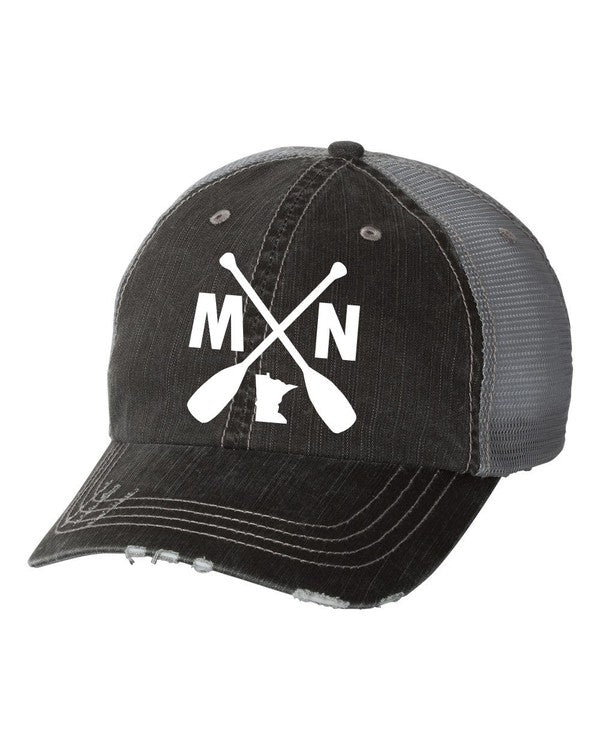 MN with Paddles Embroidered Trucker