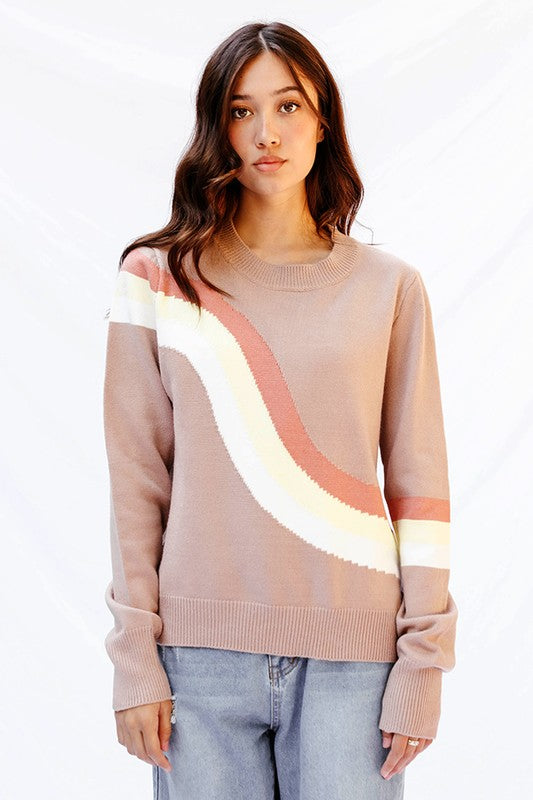 Retro stripe sweater