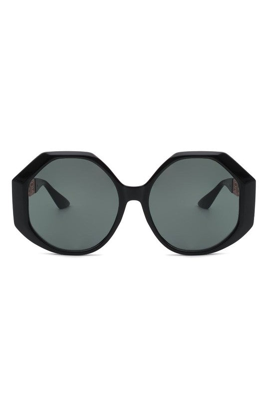 Round Circle Geometric Fashion Oversize Sunglasses