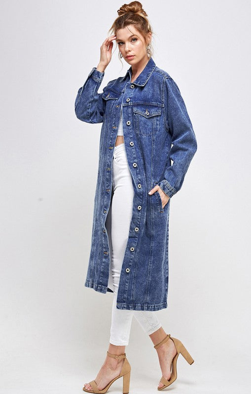 NON-STRETCH THIRD QUARTER DENIM JACKET