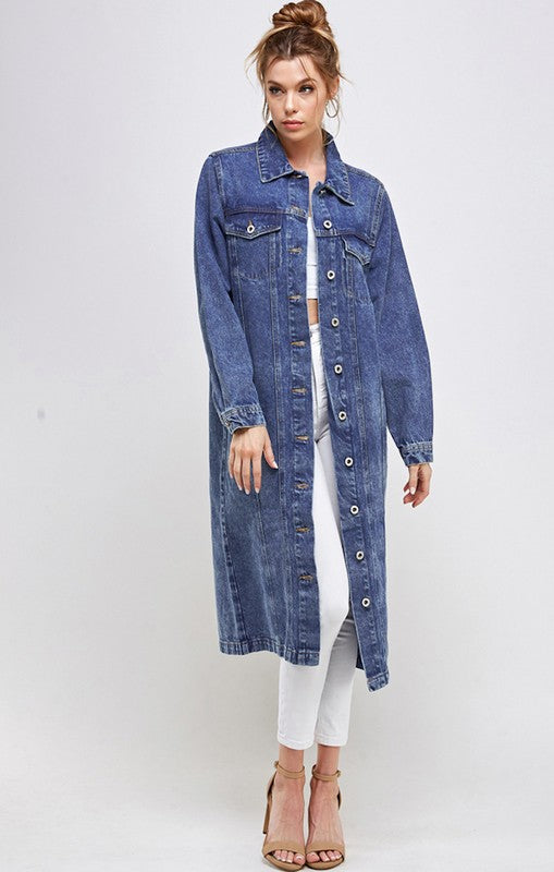 NON-STRETCH THIRD QUARTER DENIM JACKET