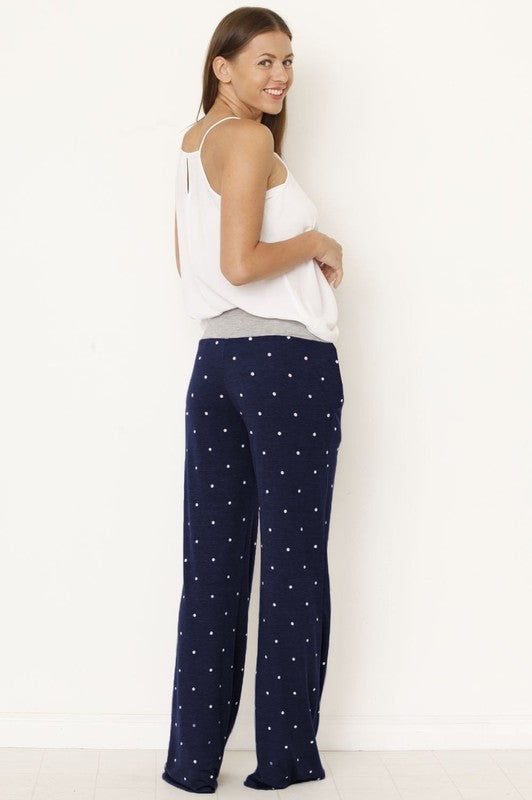 Polka Dot Drawstring Pants