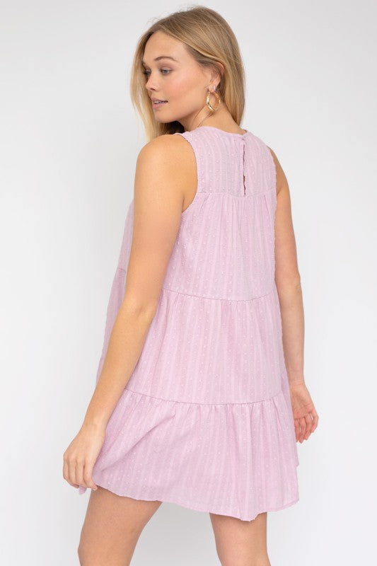 Sleeveless Tiered Mini Dress