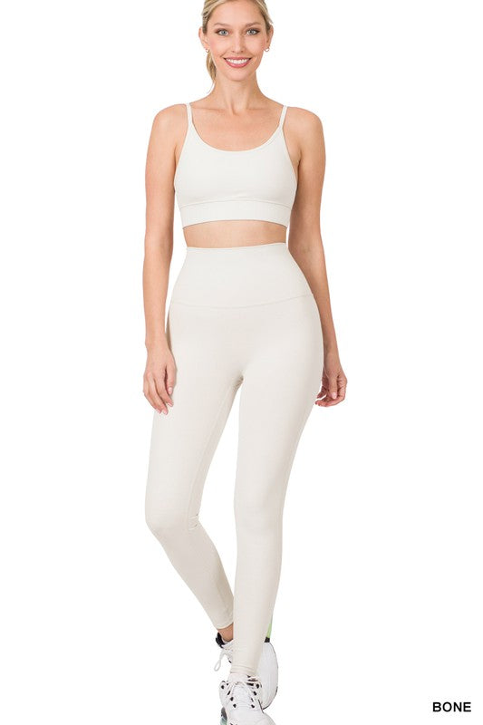 ATHLETIC CAMI BRA & LEGGINGS SET