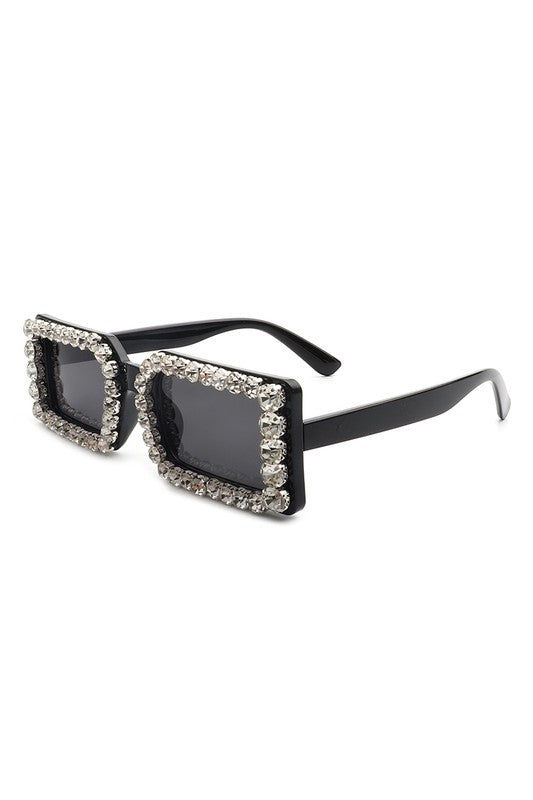 Rectangle Diamond Rhinestone Square Sunglasses