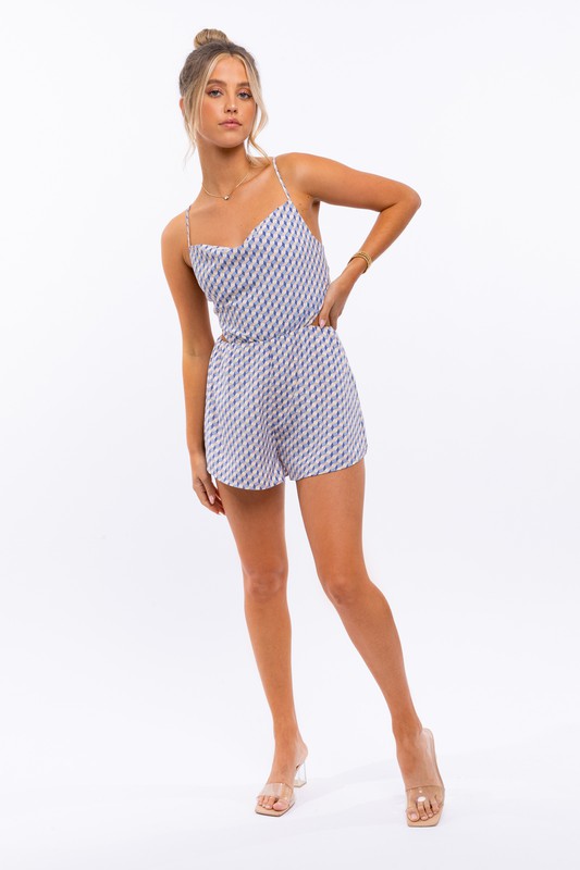 Cowl Neck Romper