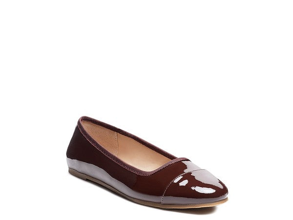 CAMELLA ROUND TOE BALLERINA FLAT SHOES