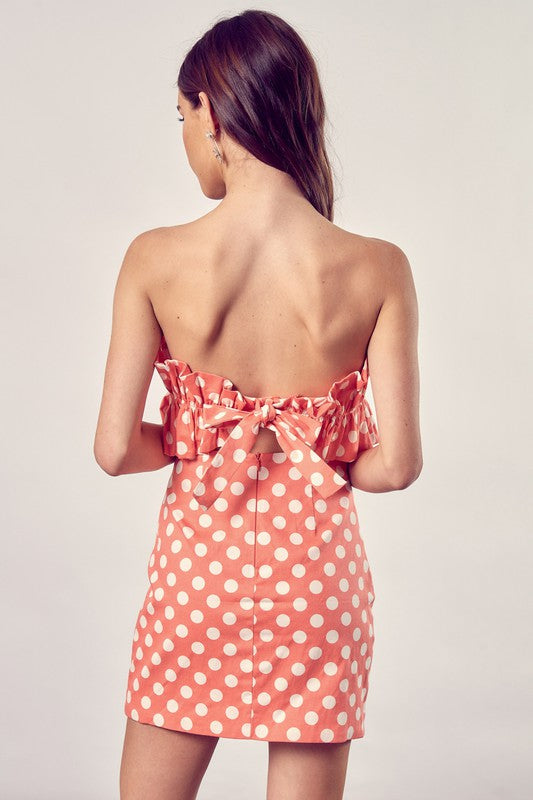 RUFFLE POLKA DOT DRESS