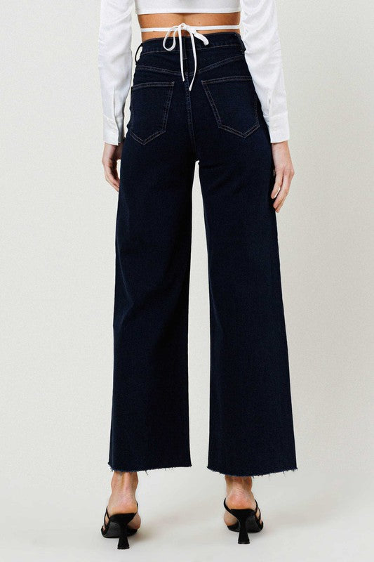 HIGH WAISTED WIDE LEG JEANS