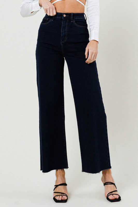 HIGH WAISTED WIDE LEG JEANS