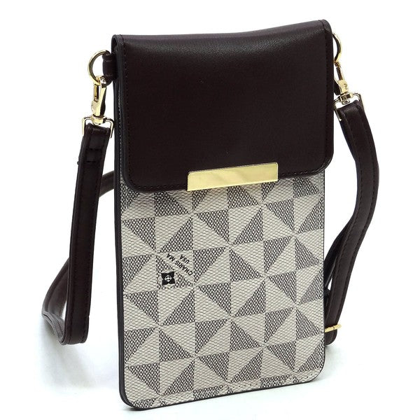 Monogram Cell Phone Purse Crossbody Bag