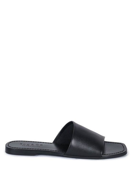 TATAMI LEATHER CLASSIC SLIDE FLATS