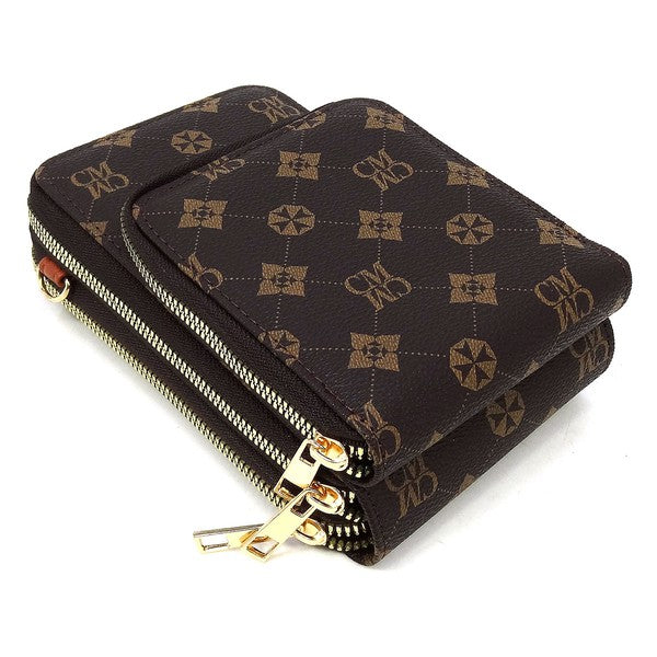 Monogrammed Crossbody Bag Cell Phone Purse