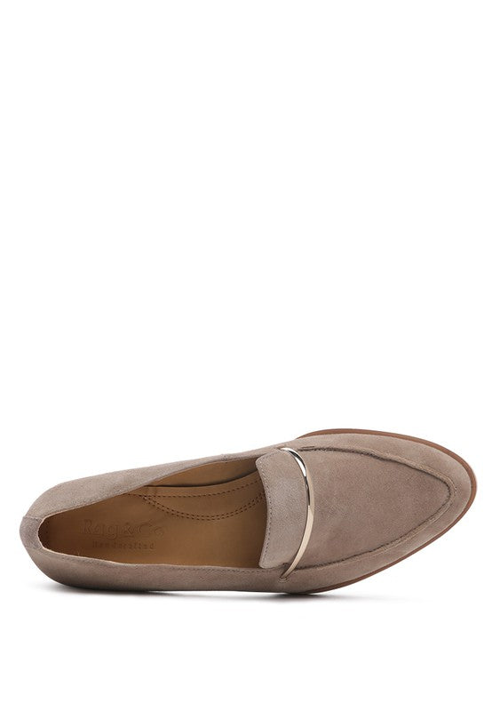 PAULINA Suede Leather Loafers