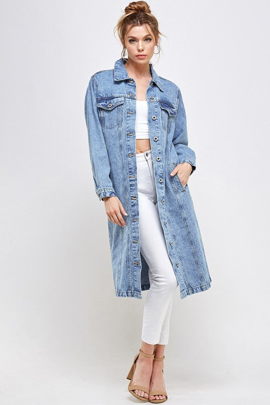 NON-STRETCH THIRD QUARTER DENIM JACKET