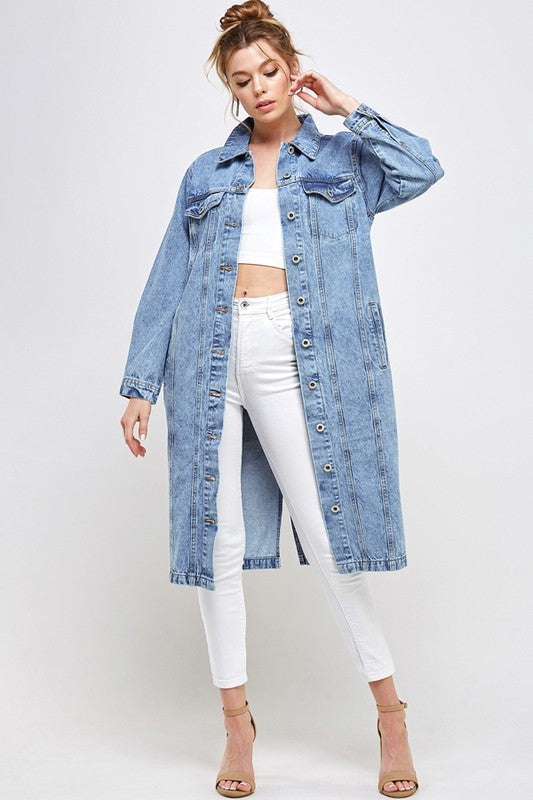 NON-STRETCH THIRD QUARTER DENIM JACKET