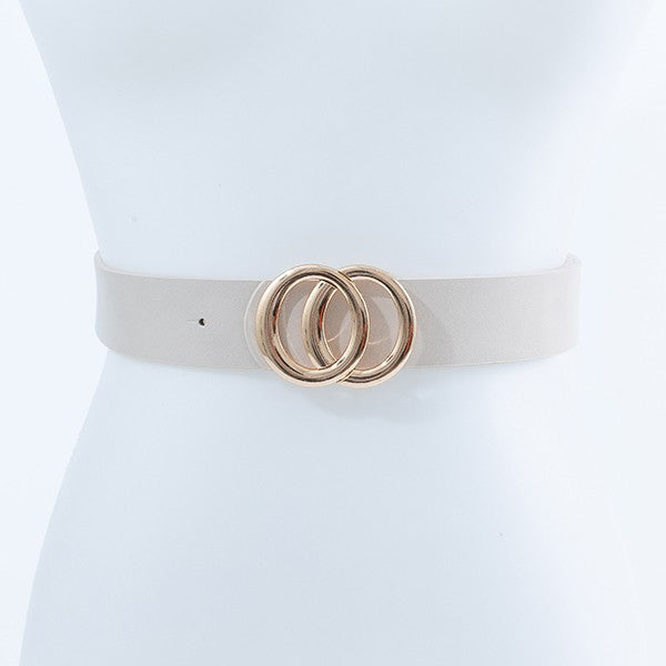 GOLD CIRCLE BUCKLE FASHION BELT