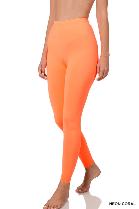 BRUSHED DTY MICROFIBER FULL LENGTH LEGGINGS