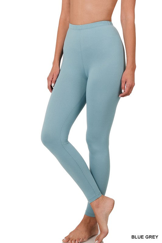 BRUSHED DTY MICROFIBER FULL LENGTH LEGGINGS