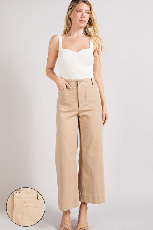 Soft Washed Wide Leg Pants