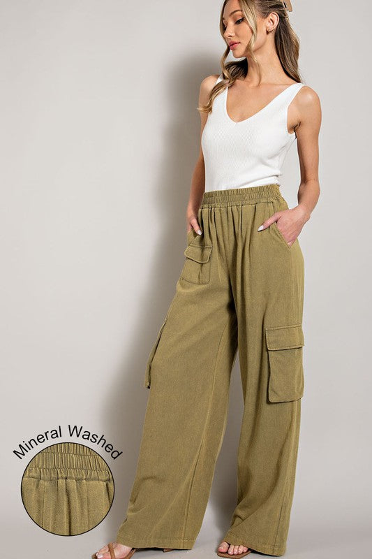 Mineral Washed Cargo Pants