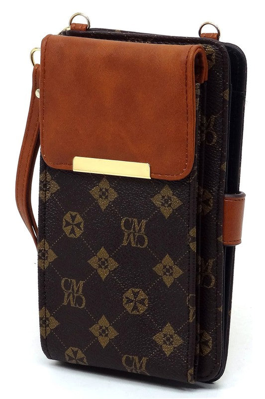 CM Monogram Wallet Crossbody Cell Phone Case