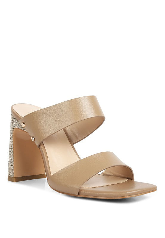 Alodia Slim Block Heel Sandals