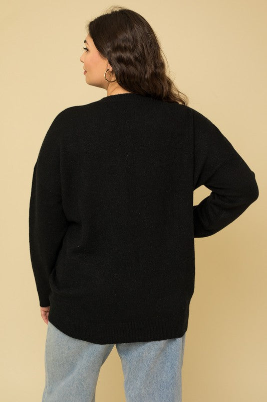 Plus Size Cheers Pullover Sweater