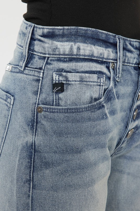 High Rise Straight Fit Jeans