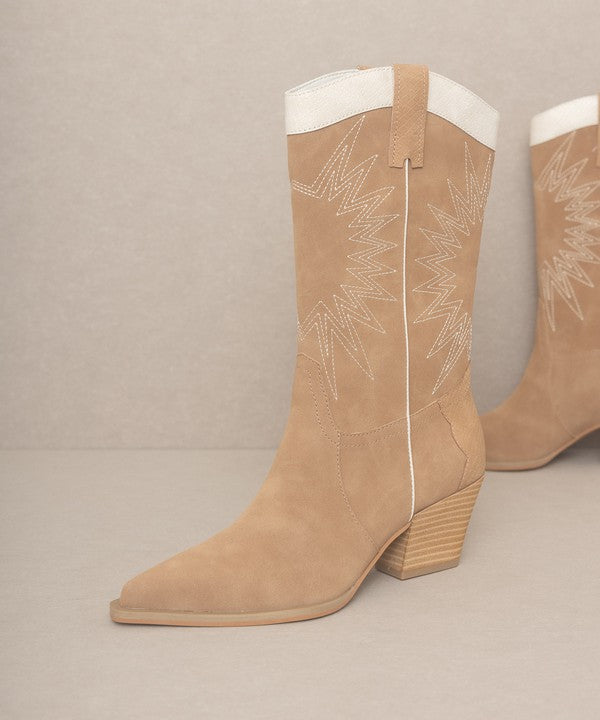 OASIS SOCIETY Halle - Paneled Cowboy Boots