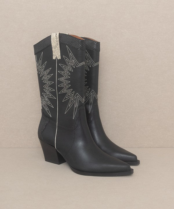 OASIS SOCIETY Halle - Paneled Cowboy Boots