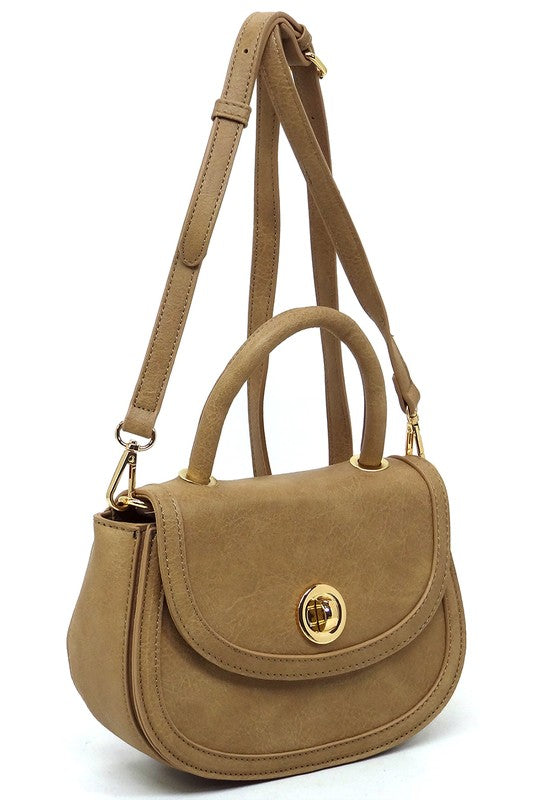 Fashion Flap Saddle Satchel