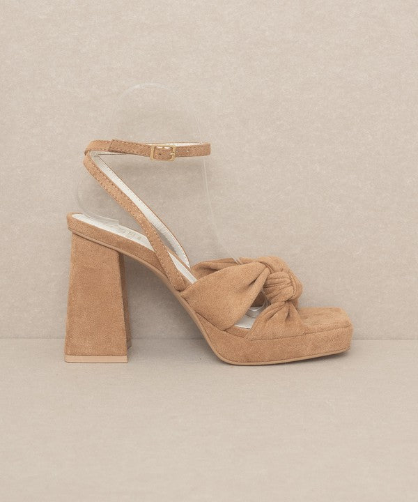 OASIS SOCIETY Zoey - Knotted Band Platform Heels