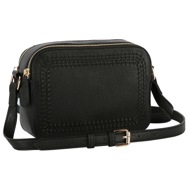 Fashion Stitch Rectangular Crossbody Bag