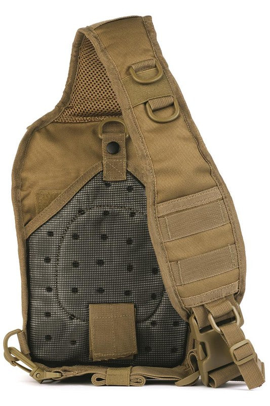 Military Canvas Concealed Sling Backpack