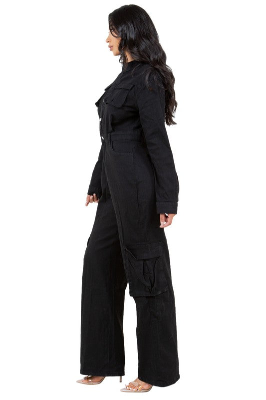 WOMEN DENIM SEXY JUMPSUIT