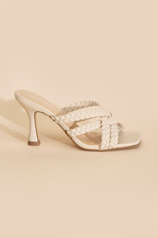 KELLAN-S Double Cross Braided Heels