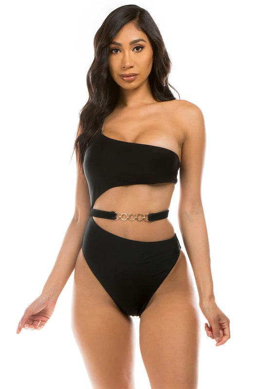 CHIC BELT ONE-PIECE