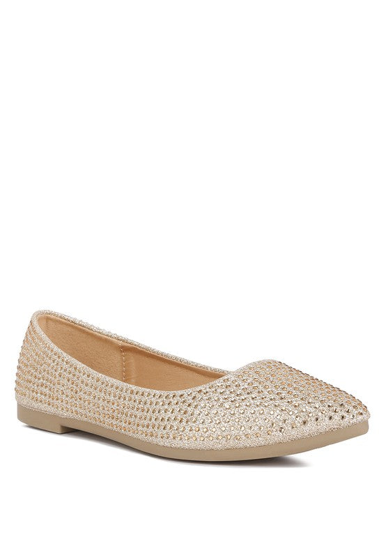 Denki Studded Ballerina Flats