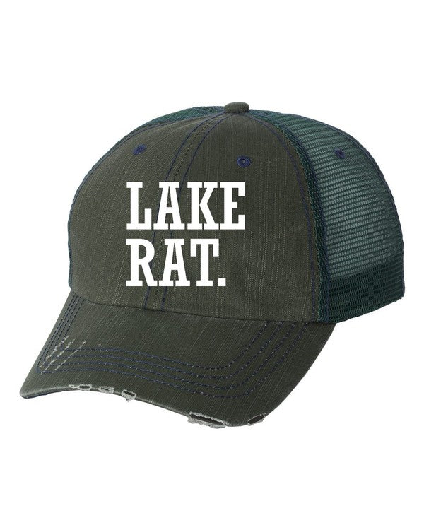 Lake Rat Embroidered Trucker Hat