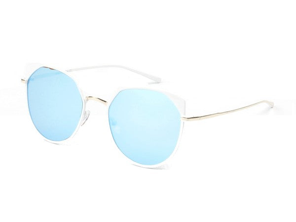 Women Round Cat Eye Fashion Sunglasses